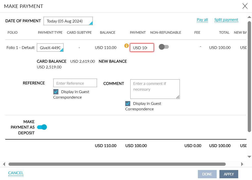 A screenshot of a payment

Description automatically generated